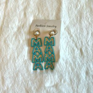 Mama fashion earrings
